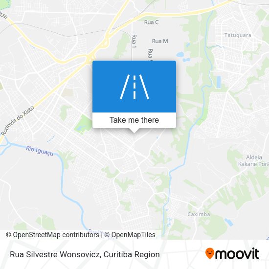 Rua Silvestre Wonsovicz map