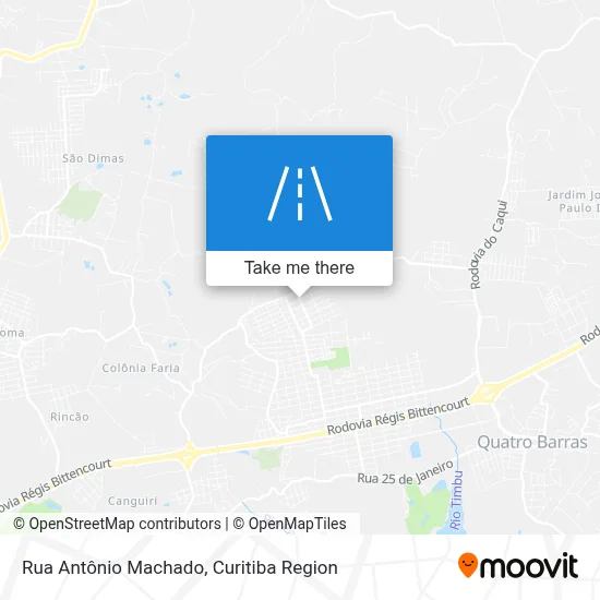 Rua Antônio Machado map
