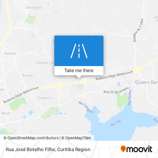 Mapa Rua José Botelho Filho