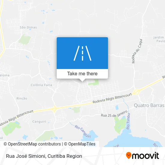 Rua José Simioni map