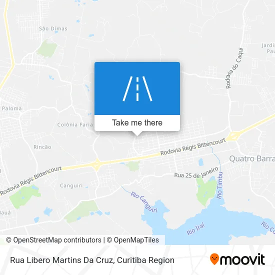 Rua Libero Martins Da Cruz map