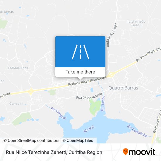 Rua Nilce Terezinha Zanetti map