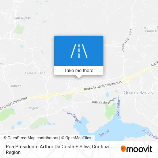 Rua Presidente Arthur Da Costa E Silva map