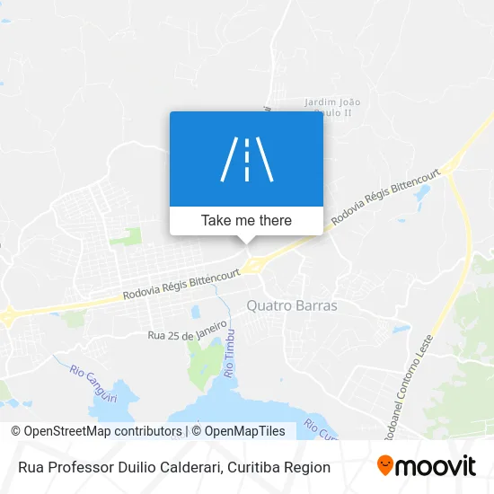 Rua Professor Duilio Calderari map