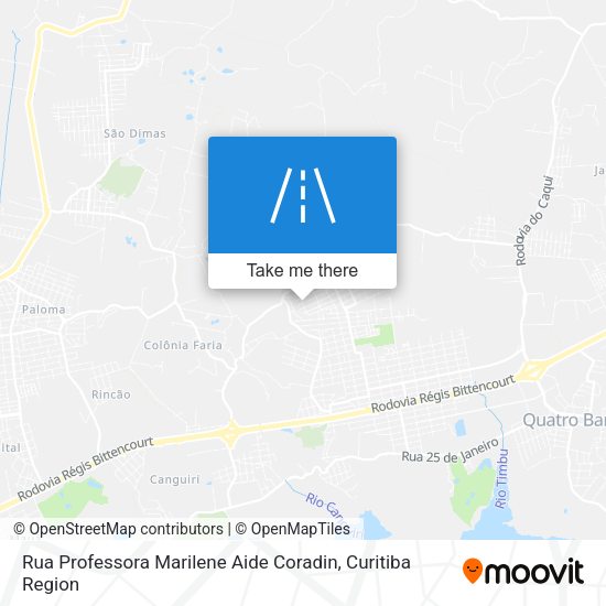 Rua Professora Marilene Aide Coradin map