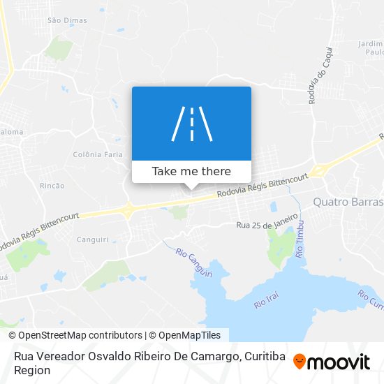 Rua Vereador Osvaldo Ribeiro De Camargo map