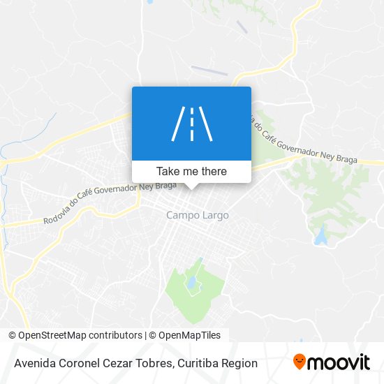 Mapa Avenida Coronel Cezar Tobres