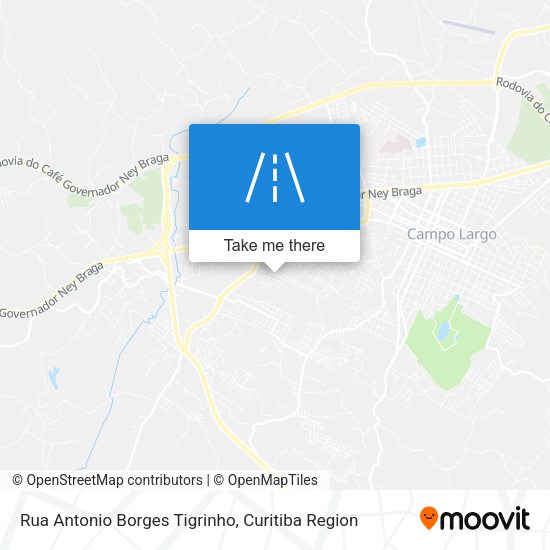 Rua Antonio Borges Tigrinho map