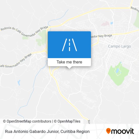 Rua Antonio Gabardo Junior map