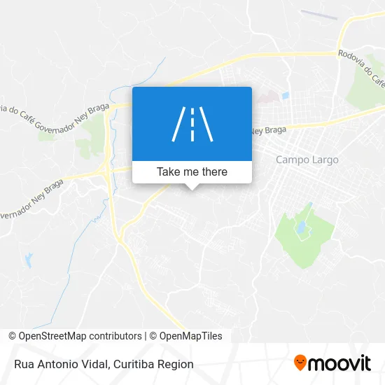 Rua Antonio Vidal map