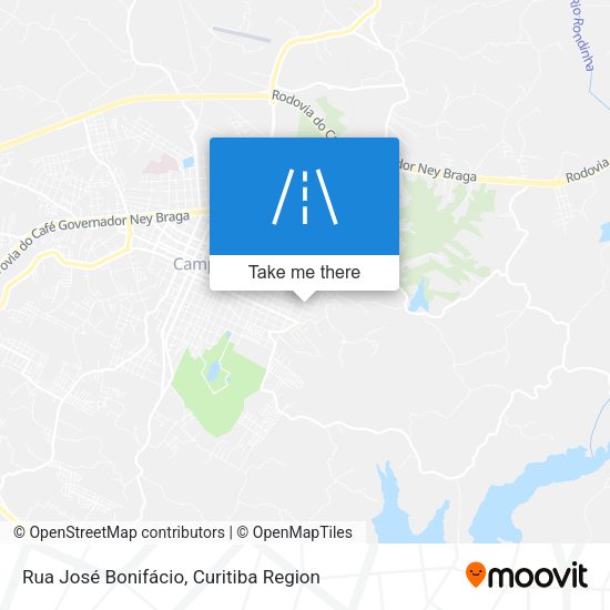 Rua José Bonifácio map