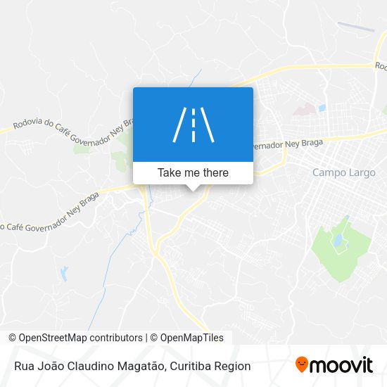 Rua João Claudino Magatão map