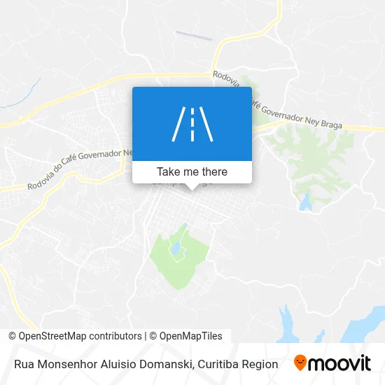 Rua Monsenhor Aluisio Domanski map