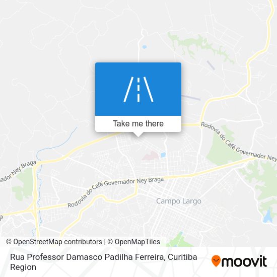 Rua Professor Damasco Padilha Ferreira map