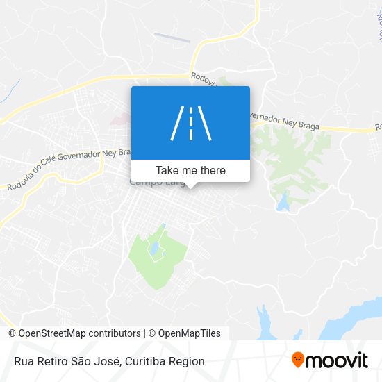 Rua Retiro São José map