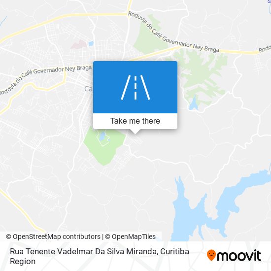 Mapa Rua Tenente Vadelmar Da Silva Miranda