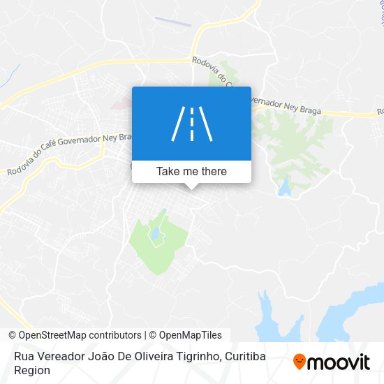 Rua Vereador João De Oliveira Tigrinho map