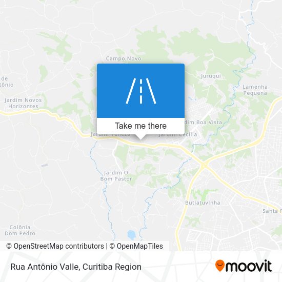 Rua Antônio Valle map