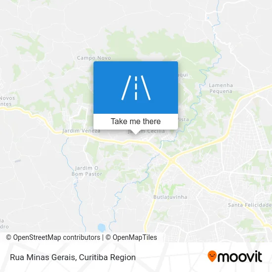 Rua Minas Gerais map