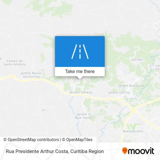Rua Presidente Arthur Costa map