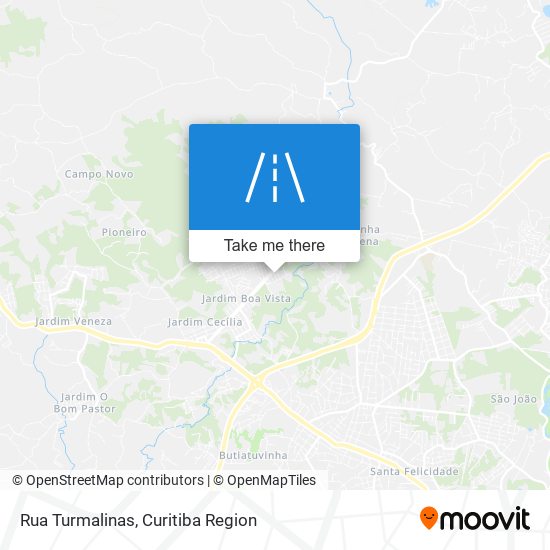 Mapa Rua Turmalinas