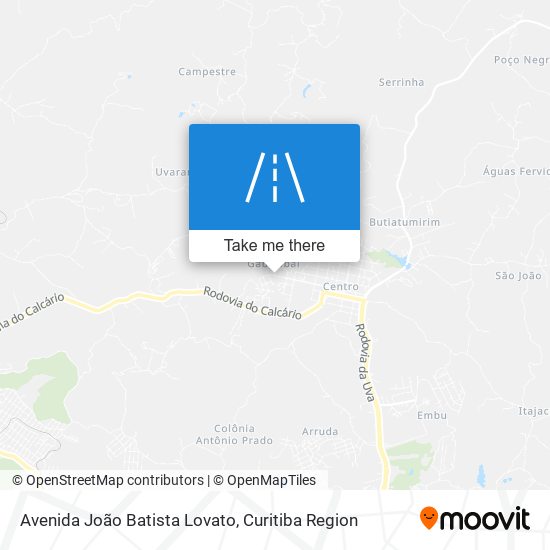 Avenida João Batista Lovato map