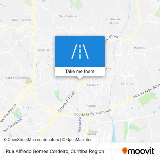 Rua Alfredo Gomes Cordeiro map