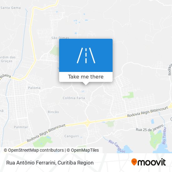 Rua Antônio Ferrarini map