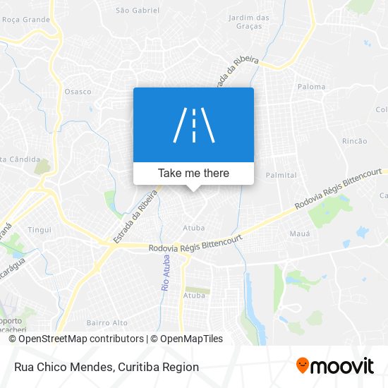 Rua Chico Mendes map