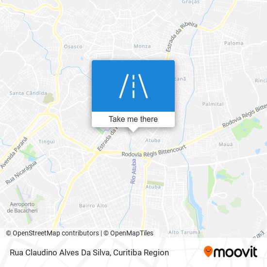 Rua Claudino Alves Da Silva map