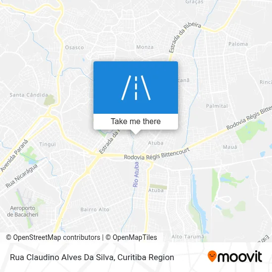 Rua Claudino Alves Da Silva map