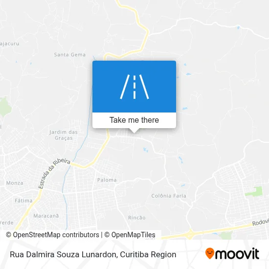 Rua Dalmira Souza Lunardon map