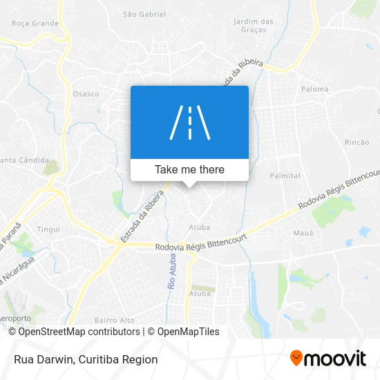 Rua Darwin map