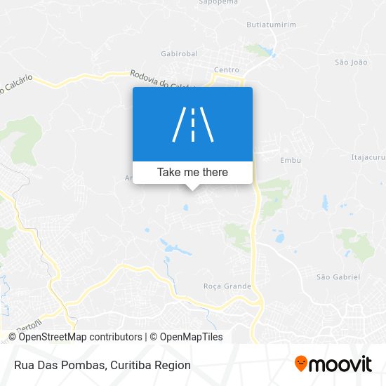 Mapa Rua Das Pombas