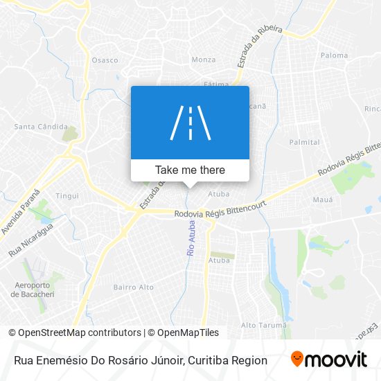 Mapa Rua Enemésio Do Rosário Júnoir