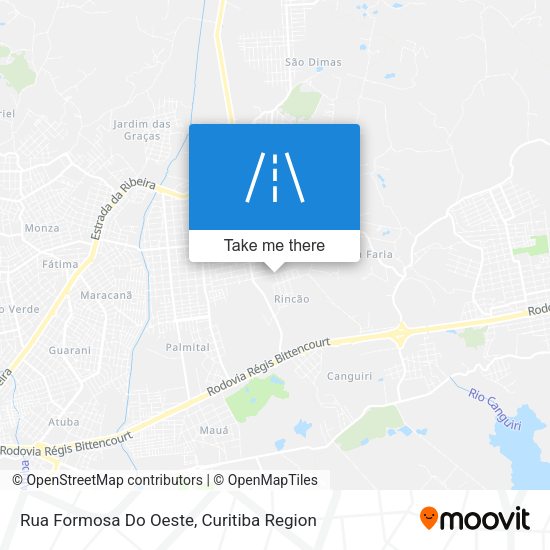 Rua Formosa Do Oeste map