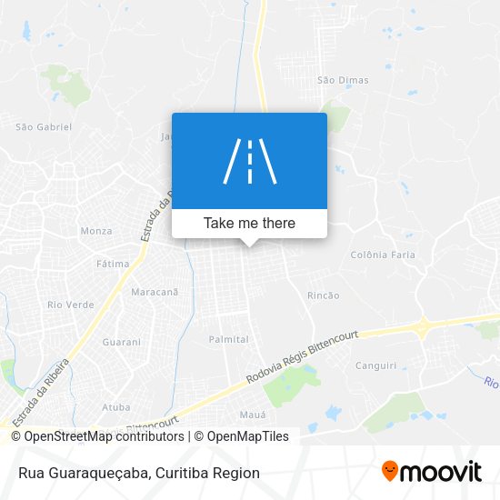 Rua Guaraqueçaba map