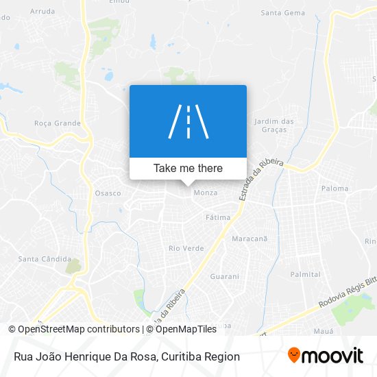 Mapa Rua João Henrique Da Rosa