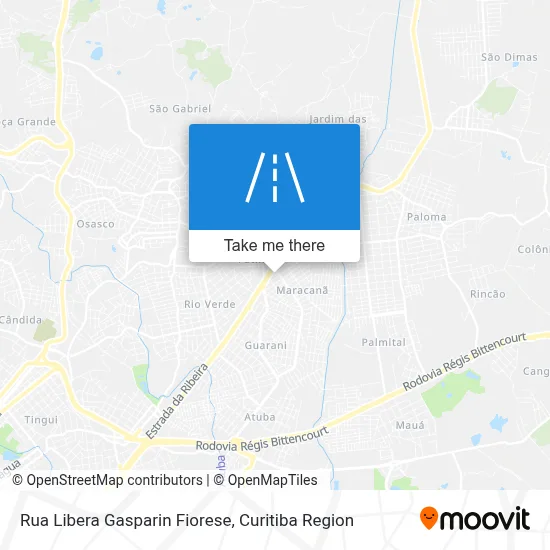 Rua Libera Gasparin Fiorese map
