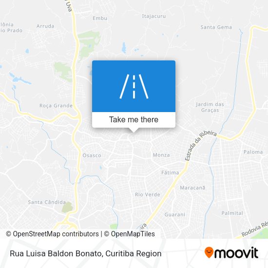Rua Luisa Baldon Bonato map