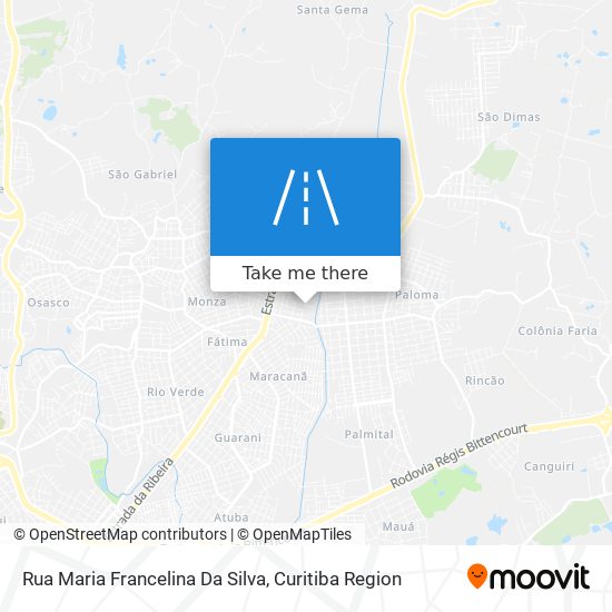 Rua Maria Francelina Da Silva map