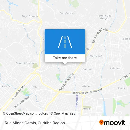 Rua Minas Gerais map