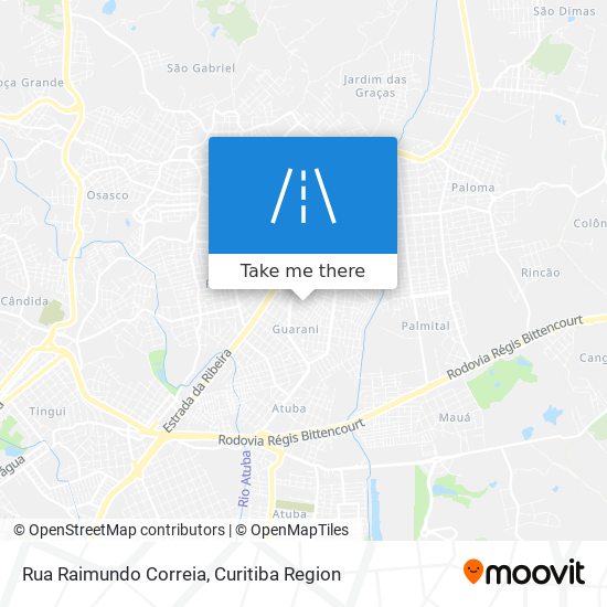 Mapa Rua Raimundo Correia