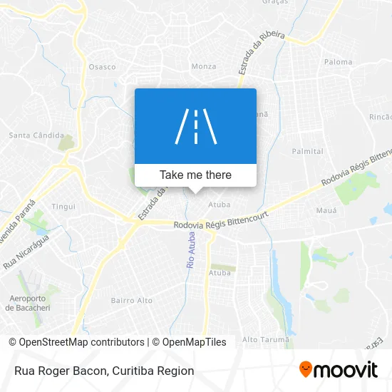 Rua Roger Bacon map