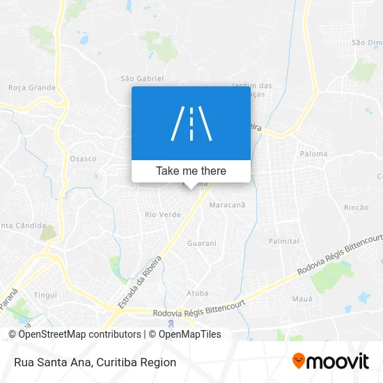 Rua Santa Ana map
