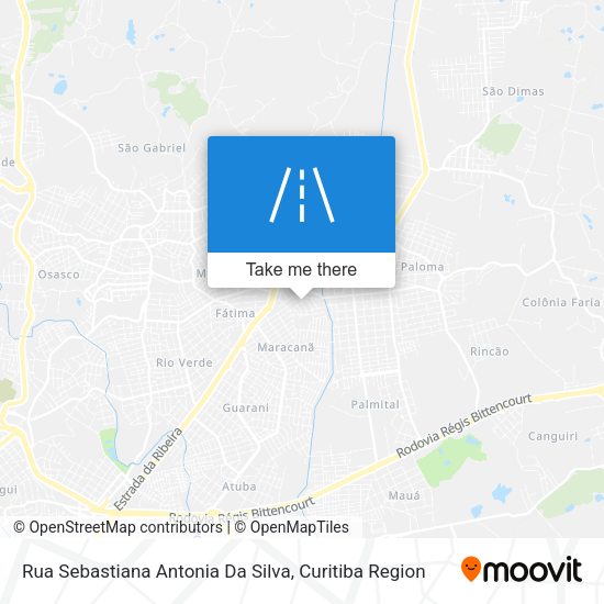 Rua Sebastiana Antonia Da Silva map