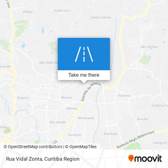 Mapa Rua Vidal Zonta