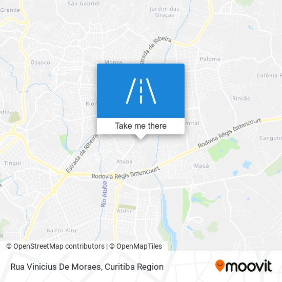 Rua Vinicius De Moraes map