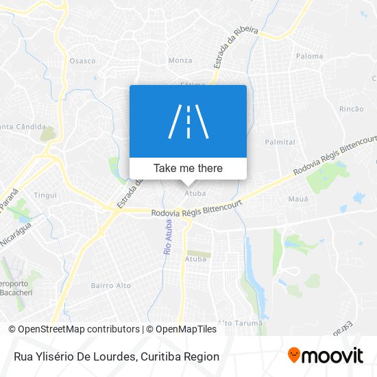 Mapa Rua Ylisério De Lourdes