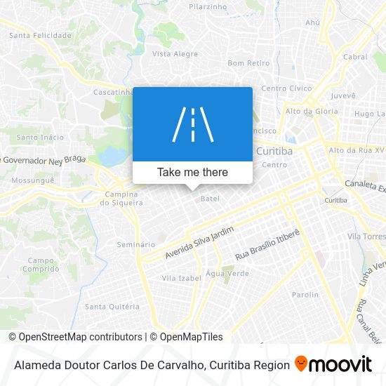 Mapa Alameda Doutor Carlos De Carvalho